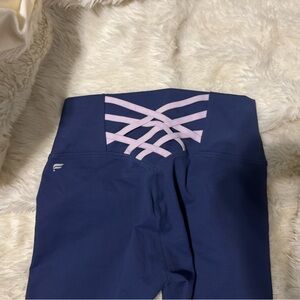 Fabletics navy blue with pink on back